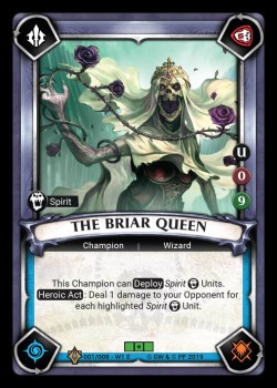Carte Warband La Reine Briar