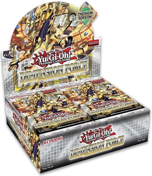Image de la boite de 24 paquets de cartes Dimension Force pour Yu-Gi-Oh!