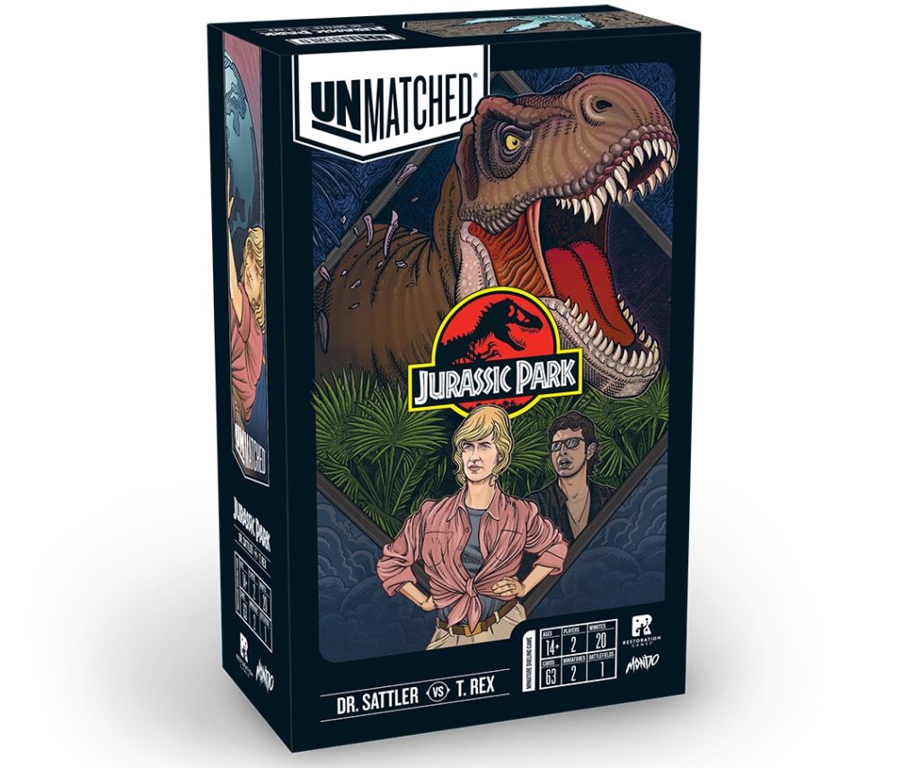 Boite Unmatched Jurassic Park : Dr. Sattler vs. T-Rex