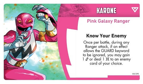 Carte Power Rangers Karone
