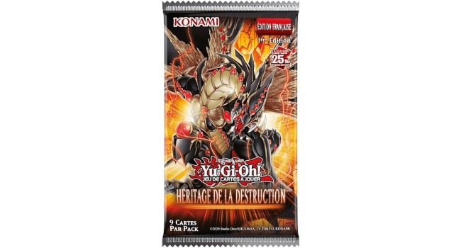 Booster pack Yu-Gi-Oh Héritage de la Destruction
