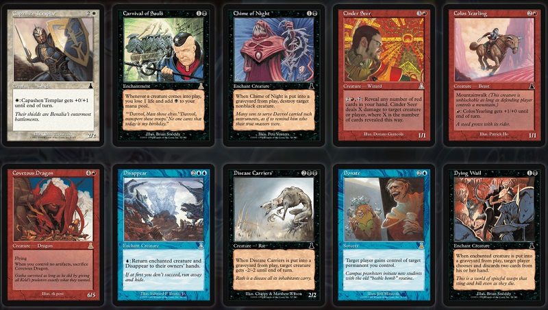 cartes la destinée d'urza Magic