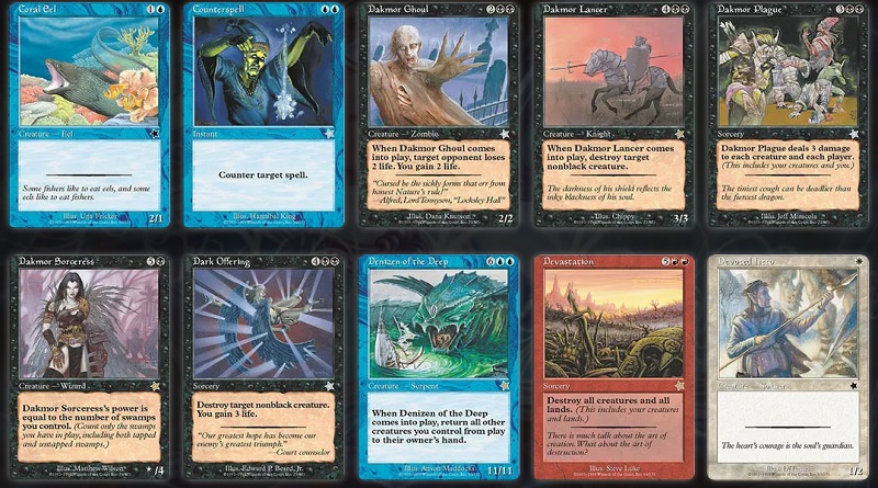 cartes Magic Starter 1999