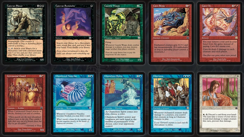 cartes masques de mercadia magic