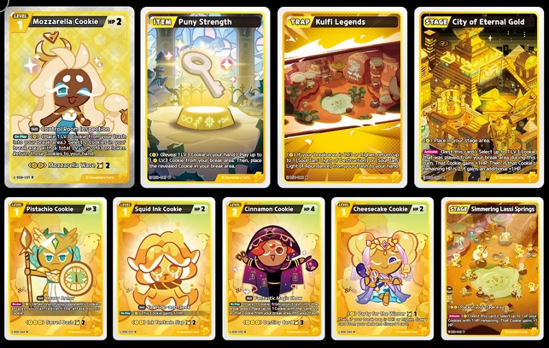 Cartes Jaune CookieRun Braverse