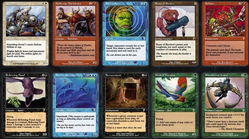 cartes magic 7e édition