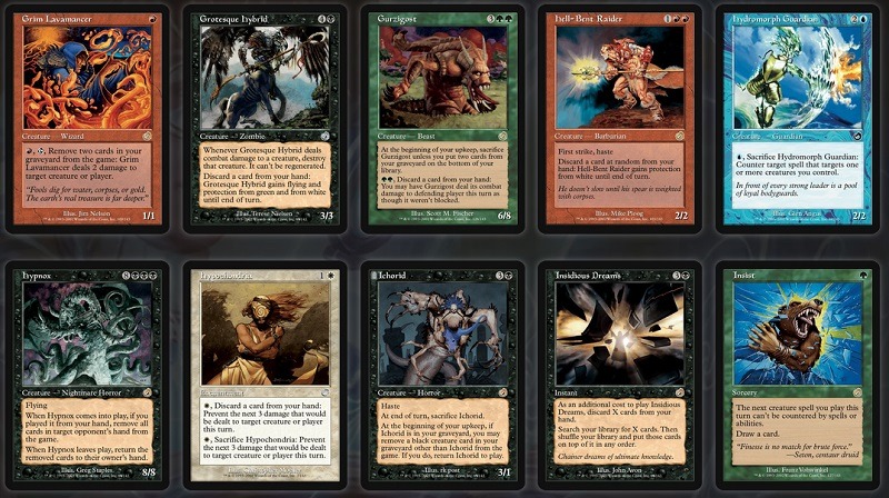 cartes Magic Tourment