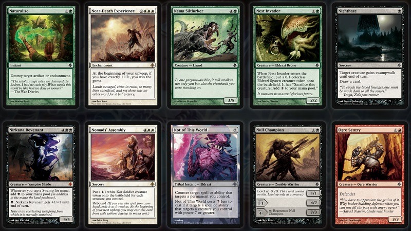 Cartes l'ascension des eldrazi Magic