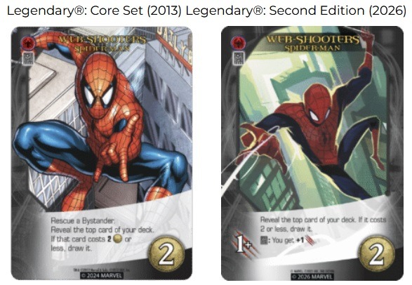 cartes Legendary Seconde Edition