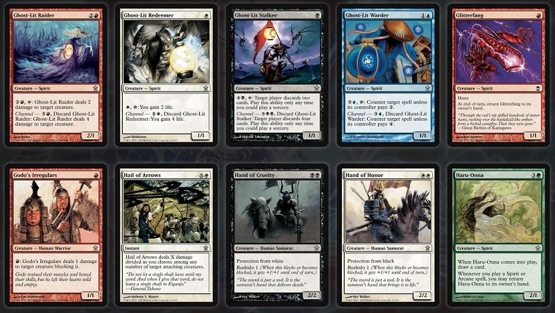 cartes libérateurs de kamigawa pour Magic