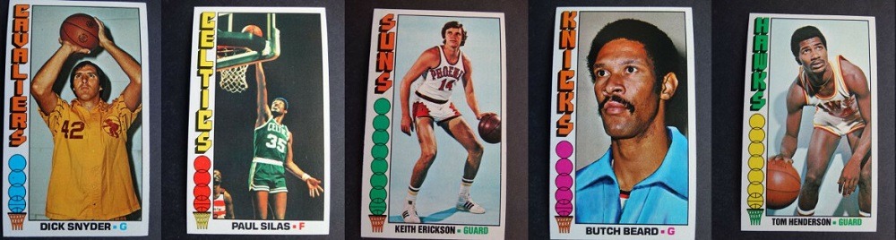1976-77 Topps Basketball : Topps prend des stéroïdes et le basketball change de visage