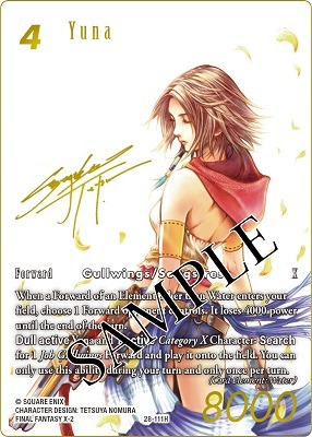 cartes Yuna FF TCG