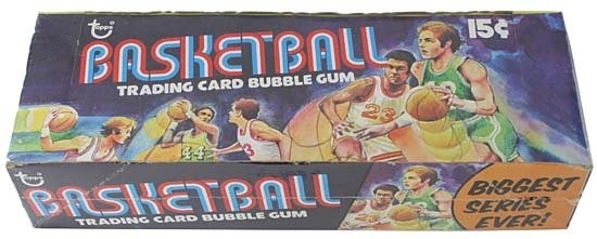 Topps basketball 1975-1976 display