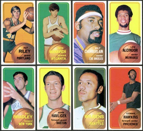 1970-71 Topps basketball cartes
