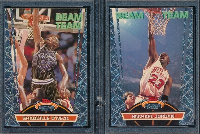 cartes beam team shaq et michael jordan