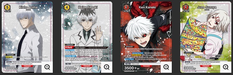 cartes Tokyo Ghoul