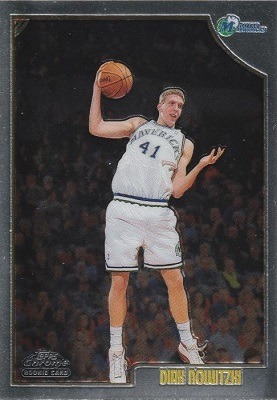 Dirk Nowitzki Chrome rookie card